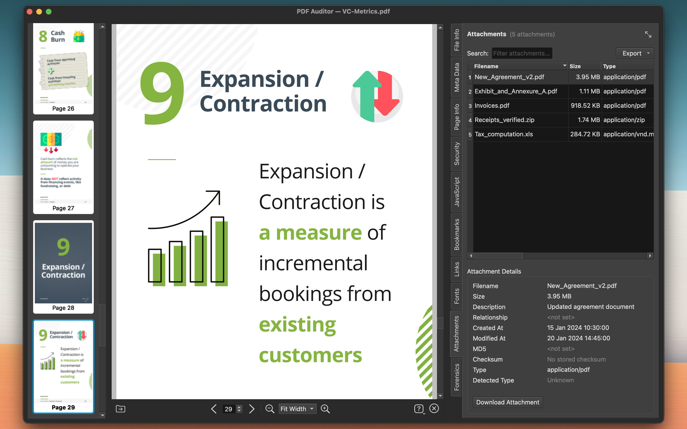 Examine PDF Attachments